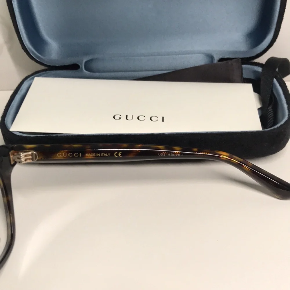 Luxury New Authentic Gucci GG0349O 006 Eyeglasses